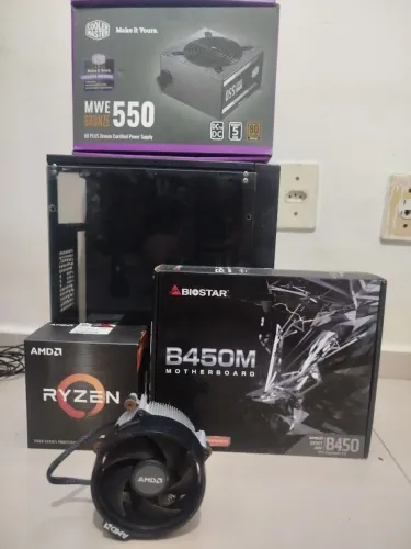 Kit Placa mãe, processador, fan, fonte e gabinete