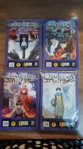 Lote Mangá Neon Genesis Evangelion Edição Especial Volumes 11, 12, 13 e 14 JBC Original