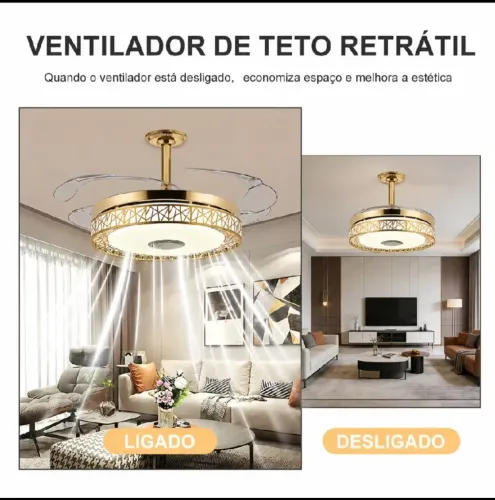 Ventilador de teto luxo