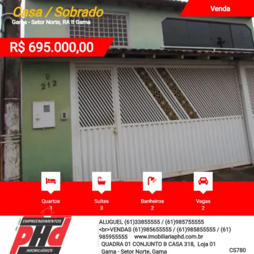 Vende Casa Quadra 1 Conjunto D