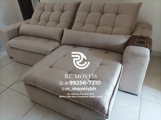 Sofá Cristal Retrátil e Reclinável - Conforto e Elegância para sua Sala
