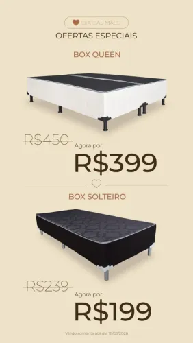 BASE BOX DIRETO DA FÁBRICA 