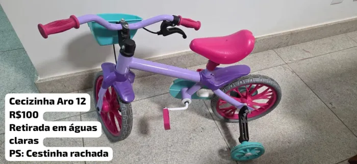 Bicicleta Menina aro 12