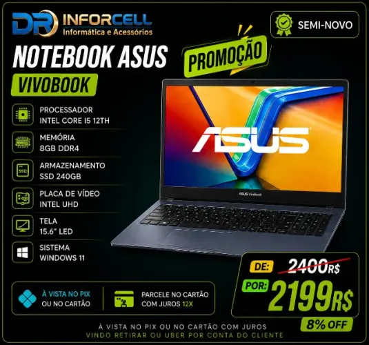 notebook intel core i5 12 geração