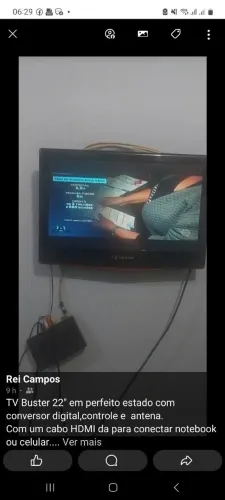 Tv Buster 22" com conversor e antena