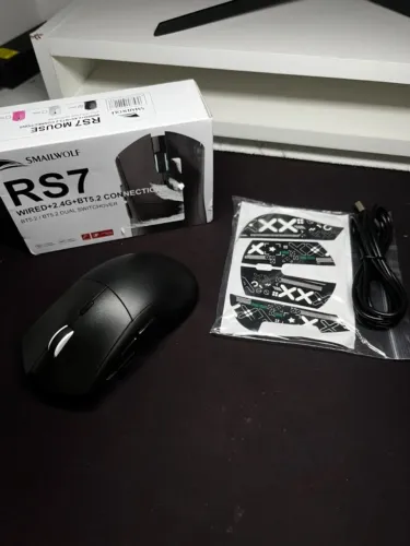 Mouse Gamer SMAILWOLF RS7 ? Bluetooth + 2.4G + Cabo