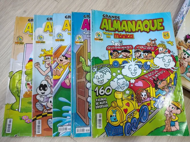 Lote com 5 Grande Almanaque da Turma da Mônica, editora Panini . Gibis, hqs