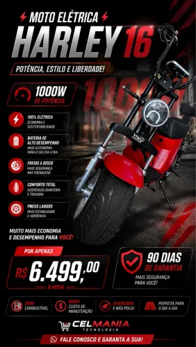 MOTO ELÉTRICA HARLEY 16