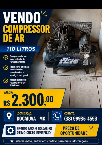 Compressor de ar 110 litros