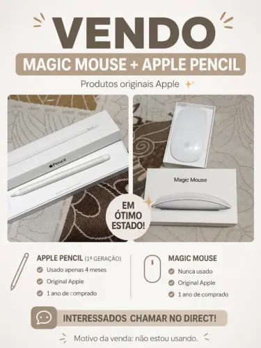 Magic Mouse e Apple Pencil