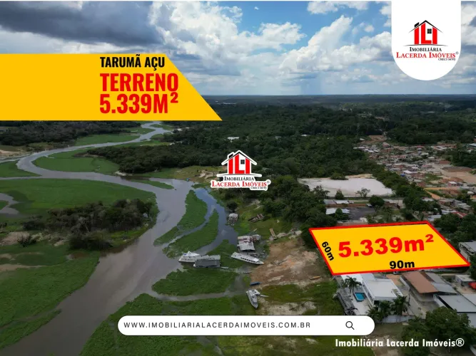 Terreno no Tarumã Açu com 5.339m² as Margens do Tarumã Açu