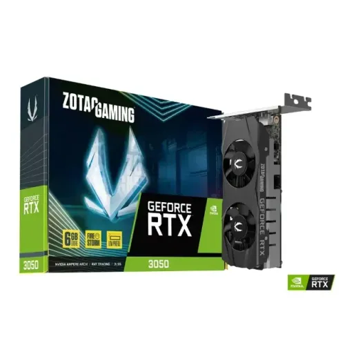 Placa De Vídeo Zotac, RTX 3050, 6GB, Lp Gddr6, 96bits