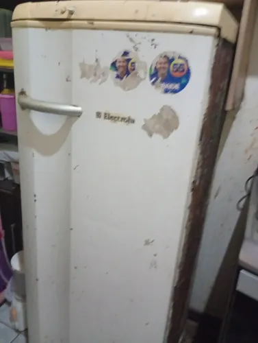 Geladeira Eletrolux funcionando perfeitamente ( só a pintura ruim)