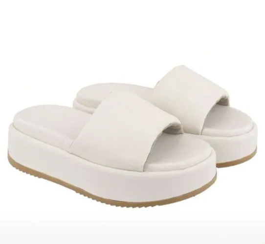Sandália Plataforma Feminina, Tamanco Comfort