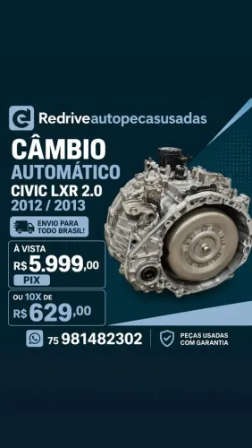 Câmbio automático Civic 2.0 lxr 2013