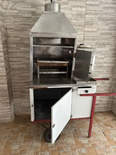 carrinho de churrasco profissional inox