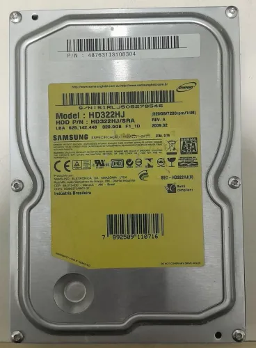 HD 320gb Samsung p/ Desktop