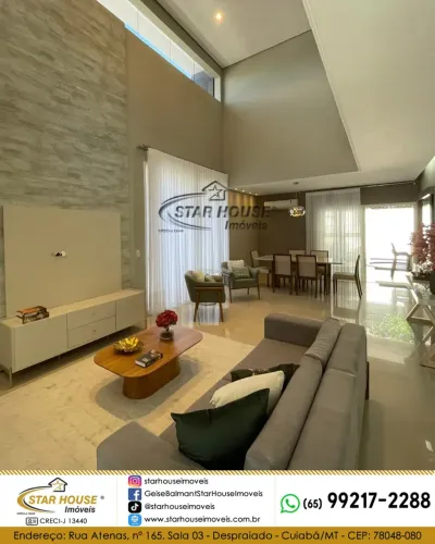 Exclusividade, sofisticação e conforto em cada detalhe. Casa alto padrão pra locação em Cu