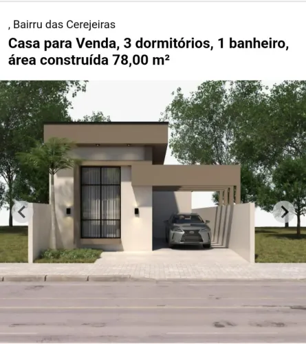 CASA NOVA À VENDA - BAIRRU DAS CEREJEIRAS | GUARAPUAVA/PR