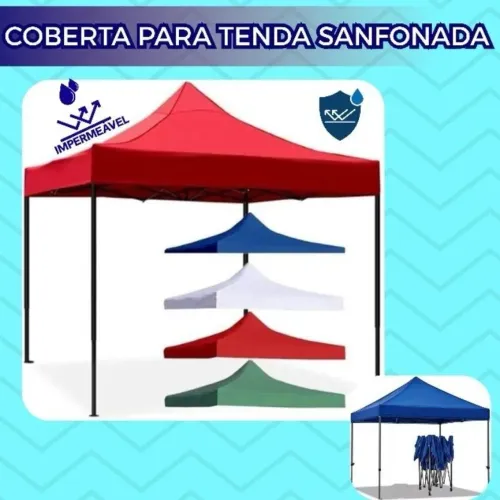 Lona Bagum reforçada para tendas sanfonadas 