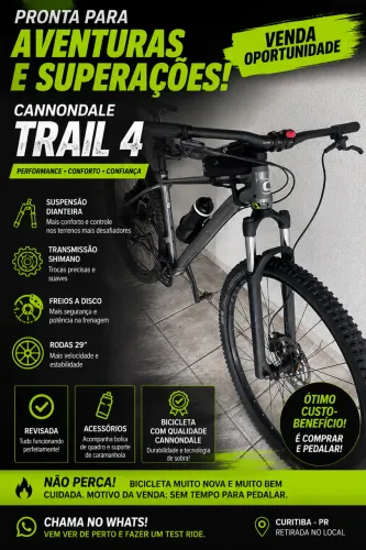 Mtb Cannondale Trail 4 Rockshox Deore