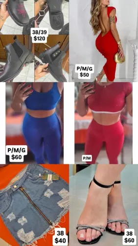 Roupas femininas e semijoias