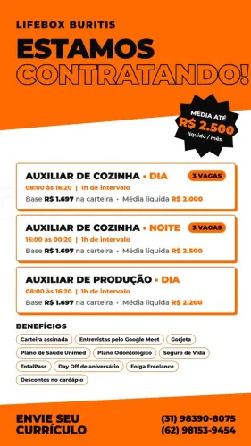 LIFEBOX| VAGA DE AUXILIAR 