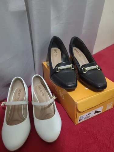2 Pares de Sapato Feminino Beira Rio Seminovos Tam. 36