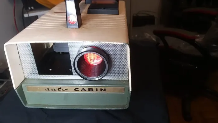 Cinema em casa: compre seu projetor 35mm slides Cabin funcionando! Urgente!