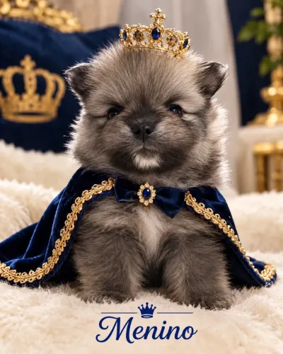 Filhote de Lulu da pomeranea anão ursinho 