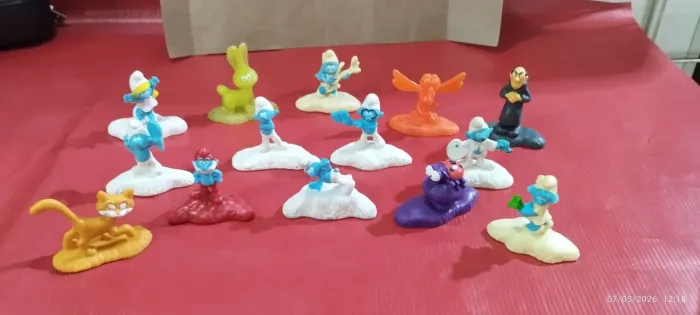 Smurfs MC Donald's de 2017 lote .