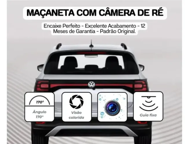 Câmera De Ré Maçaneta VW T-Cross Nivus Tiguan Audi A3 A4 LS8032