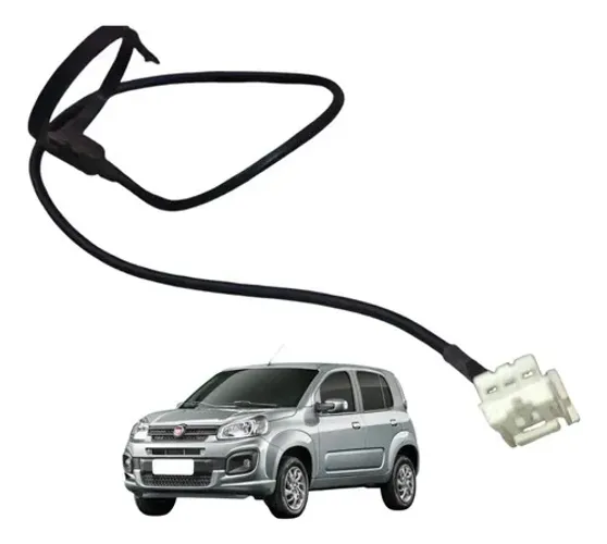 Antena Da Chave Fiat Uno Fire 2004 A 2012 Preto