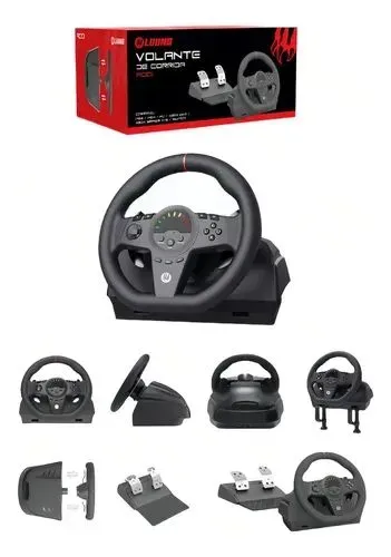 Volante e pedal video game