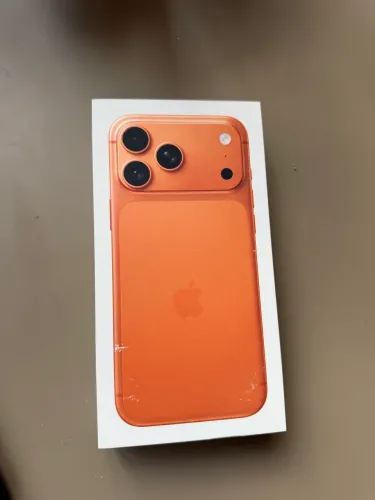 Caixa vazia iphone 17 pro laranja