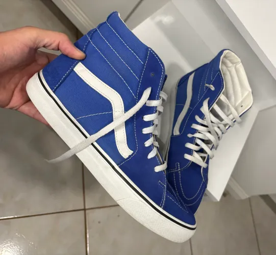 TÊNIS VANS 43 SK8-HI DAZZLING AZUL
