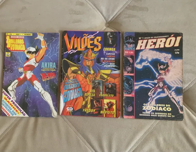 Revistas Cavaleiros do zodíaco - herói - anime vilões 