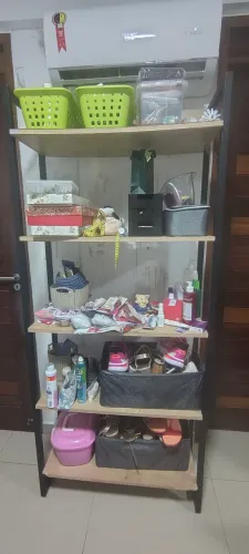 Estante Aço e Madeira
