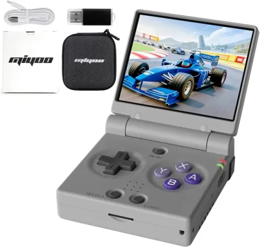 Console Miyoo Mini Flip Cinza + cartão de 64GB