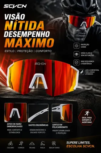 Óculos ciclismo/corrida SCVCN
