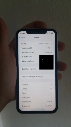 IPHONE XR TRASEIRA QUEBRADA