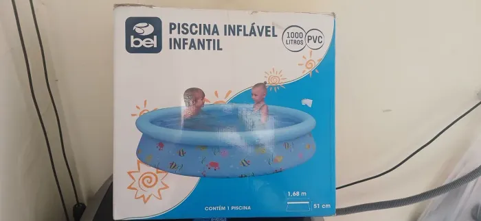Piscina Inflável infantil PVC 1000L LITROS(USADA)