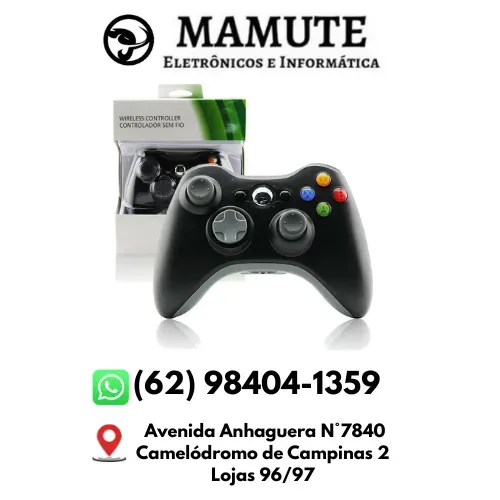 Controle Compatível Xbox 360 Wireless Sem Fio