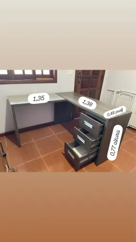 Mesa escritório em L MDF