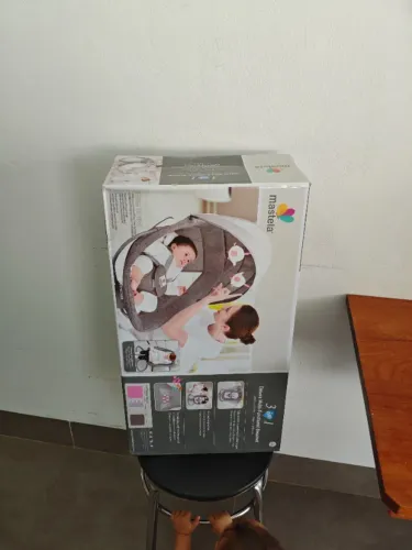 Cadeira com balanço automático com timer e música para bebês