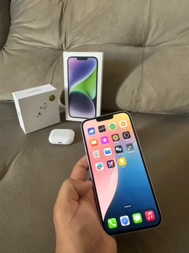 iPhone 14 Plus 128 GB Roxo | Excelente Estado | Caixa + Carregador + AirPods similar