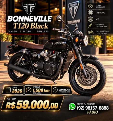 Triumph Bonneville T120 Black 2026