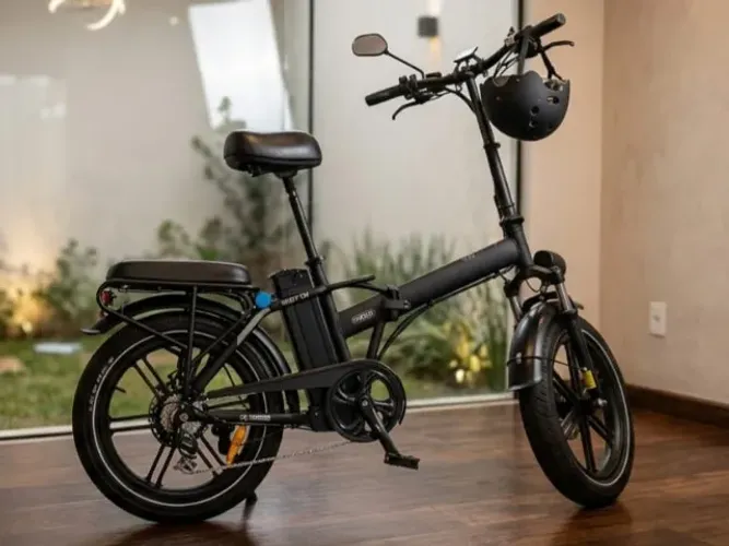 Bicicleta Elétrica OUXI V9 Dobrável - Estado de nova (300km rodados)