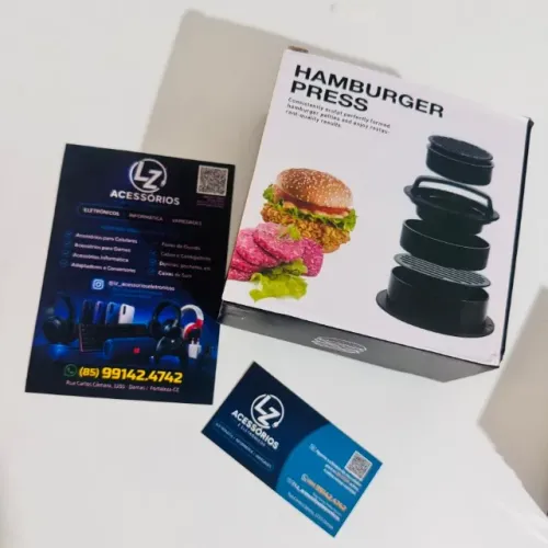 Prensa de Hambúrguer Base removivel - para Hambúrguer Caseiro