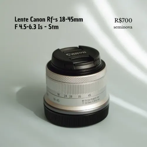 Lente Canon Rf-s 18-45mm F4.5-6.3 Is - Stm